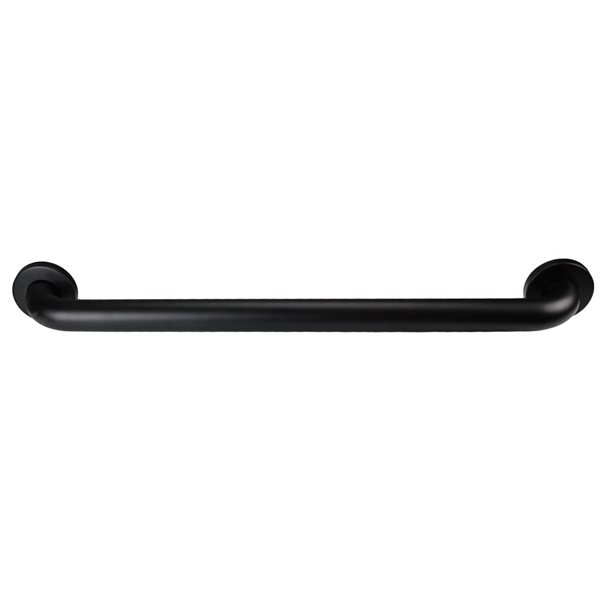 Frost 36-in L Matte Black Stainless Steel Wall-Mount Straight Grab Bar