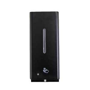 Frost 4 W x 10.5-in H Matte Black Metal Wall-Mount Automatic Liquid Soap/Sanitizer Dispenser