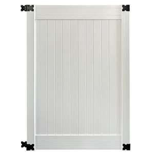 everhome 4 W x 6-ft H White Vinyl Unassembled Self-Closing Gate Fence