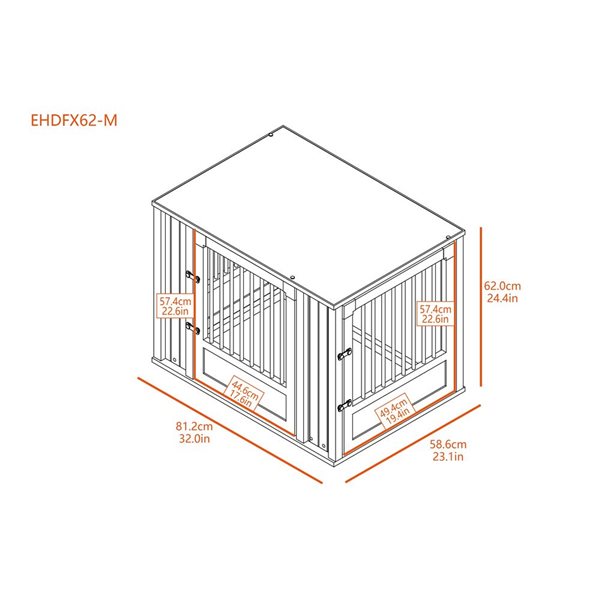 New Age Pet Flexidoor Medium Pet Crate - Antique White