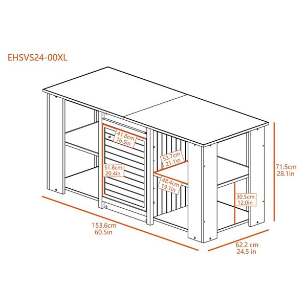 New Age Pet Versa 60-in Stand - Black