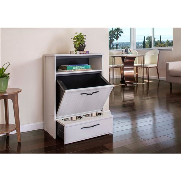 New Age Pet Brea Dinner Pantry - Antique White