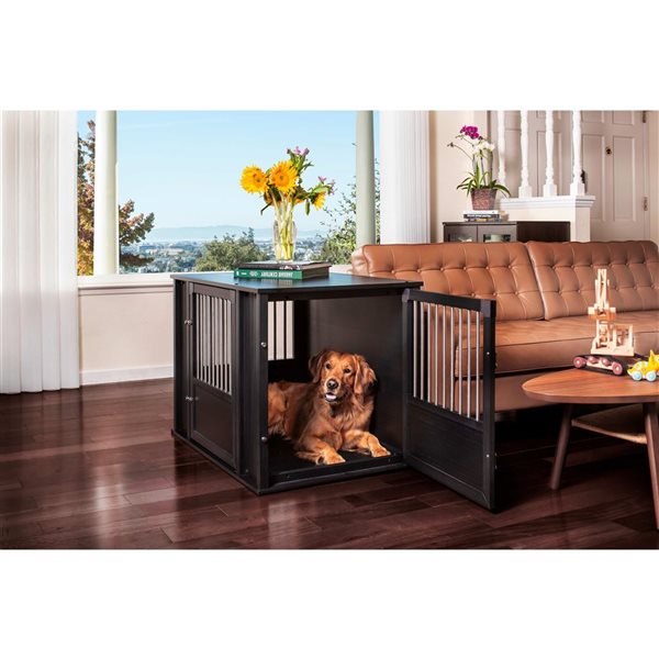 New Age Pet Flexidoor Large Pet Crate - Espresso