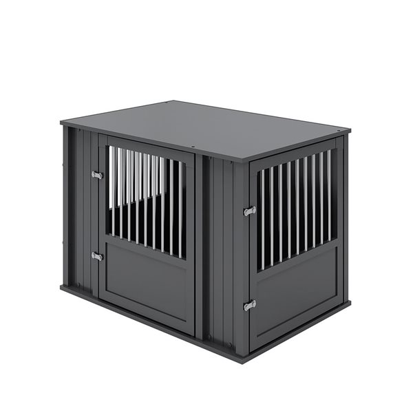 New Age Pet Flexidoor Large Pet Crate - Espresso