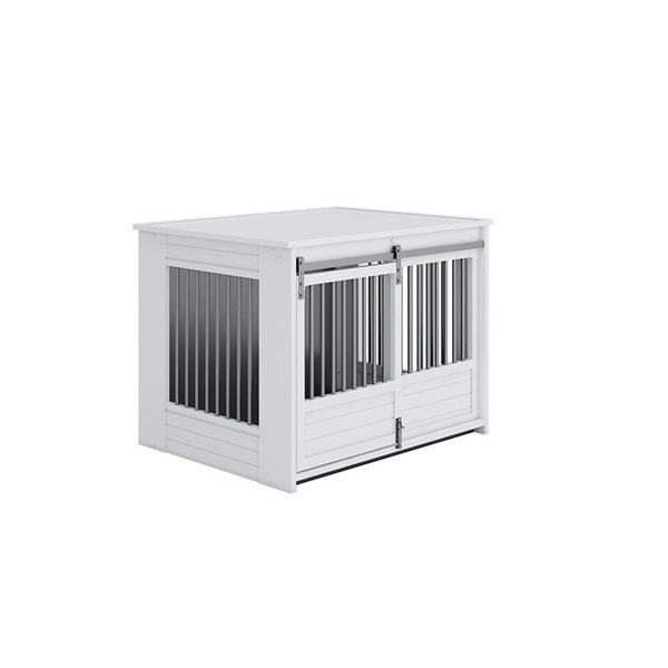 New Age Pet Barndoor Large Pet Crate - Antique White