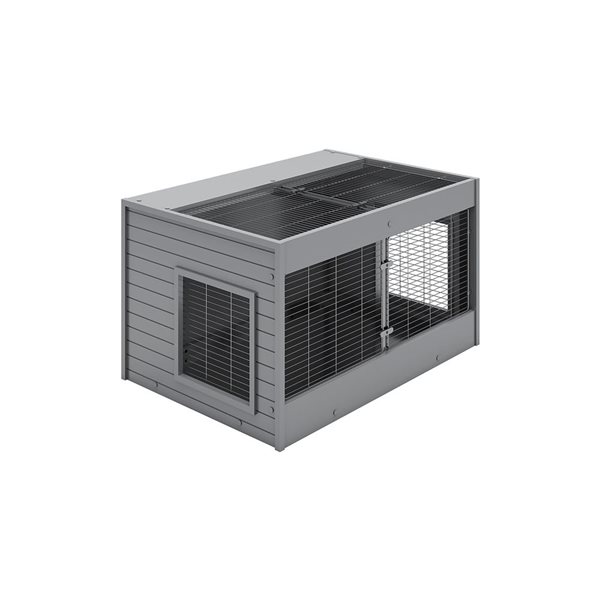 New Age Pet Cozy Critter Connect-a-Hutch - Grey