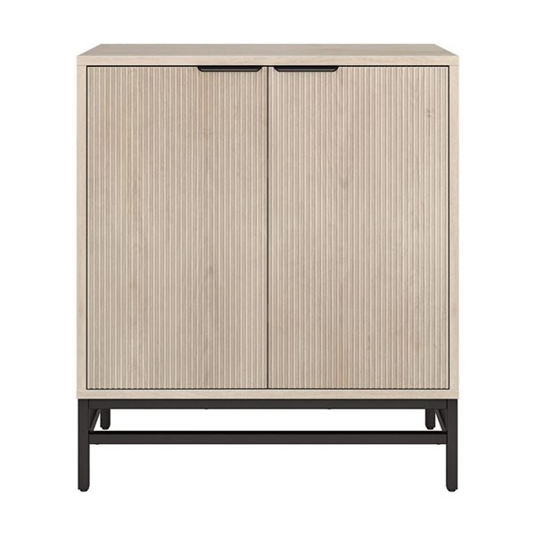 Hailey Home Montello 28 W x 32 H x 16-in D Alder White Rectangular Accent Cabinet Sideboard
