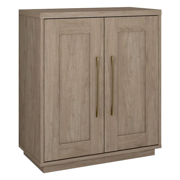 Hailey Home Tillman 28 W x 32 H x 14-in D Antiqued Gray Oak Rectangular Accent Cabinet Sideboard