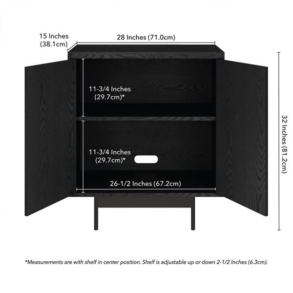 Hailey Home Tillman 28 W x 32 H x 14-in D Antiqued Gray Oak Rectangular Accent Cabinet Sideboard