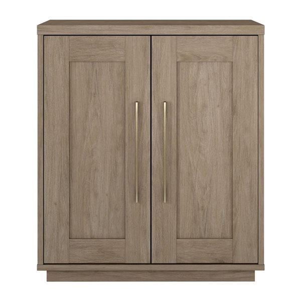 Hailey Home Tillman 28 W x 32 H x 14-in D Antiqued Gray Oak Rectangular Accent Cabinet Sideboard