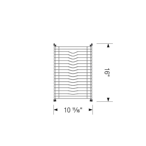 Égouttoir à vaisselle pour éviers Diamond 50/50 de BLANCO, acier inoxydable