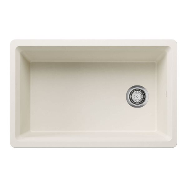 BLANCO Inteos Silgranit 30-in Single Bowl Reversible Undermount Workstation Kitchen Sink - Soft White