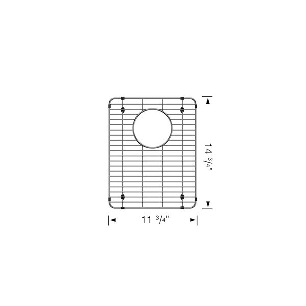 BLANCO Stainless Steel Sink Grid for Formera 60/40 Sink - Small Bowl