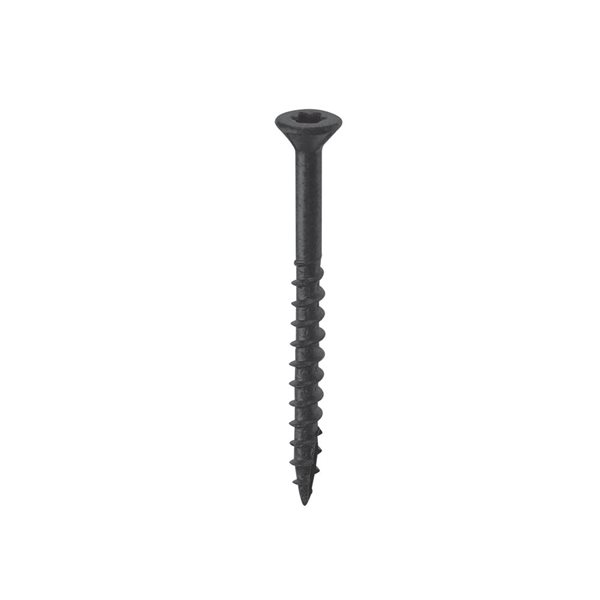 Nuvo Iron No. 8 Black 2 1/2-in L Ceramic Torx Head Deck Screws w/ T25 Drill Bit (4-Pack of 250 pcs)