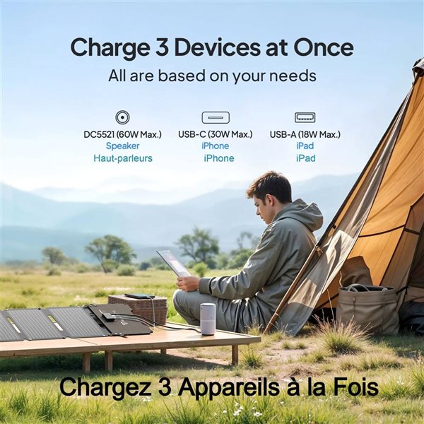 BLUETTI PV60L Portable Foldable Solar Panel - 60 W