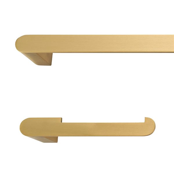 Globe Electric Portofino 4-Piece Matte Brass Bathroom Hardware Accessory Kit