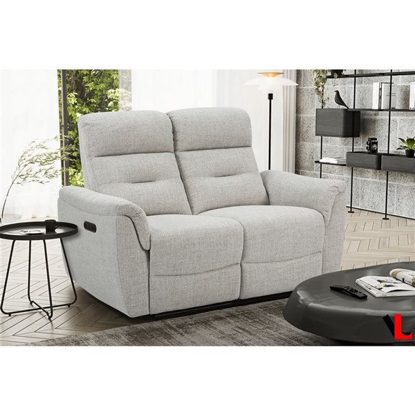 Levoluxe Cain 57-in Power Reclining Loveseat - Beige