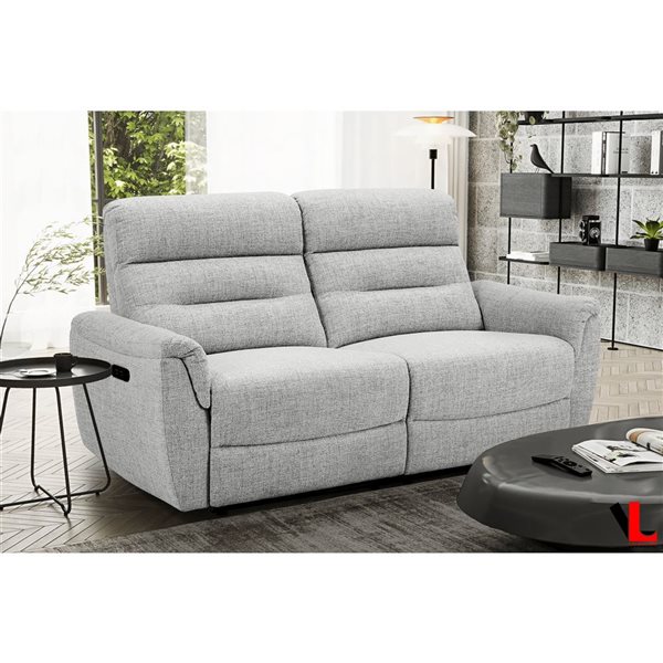 Levoluxe Cain 76-in Power Reclining Sofa - Grey