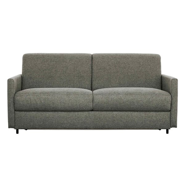 Primo International Bennett 70-in Charcoal Polyester Upholstered Sofa Bed