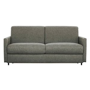 Primo International Bennett 70-in Charcoal Polyester Upholstered Sofa Bed