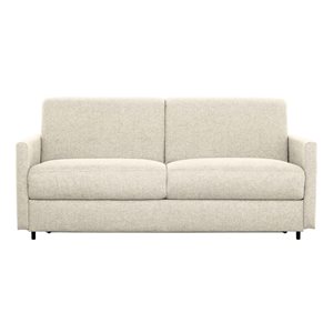 Primo International Bennett 70-in Beige Polyester Upholstered Sofa Bed