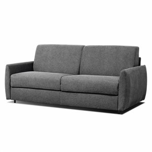 Primo International Everett 73-in Dark Grey Polyester Upholstered Sofa Bed
