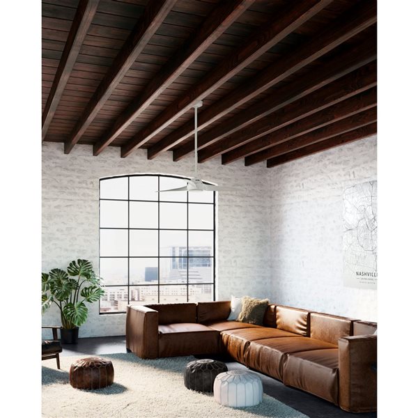 Hunter 52-in Mosley Ceiling Fan - White