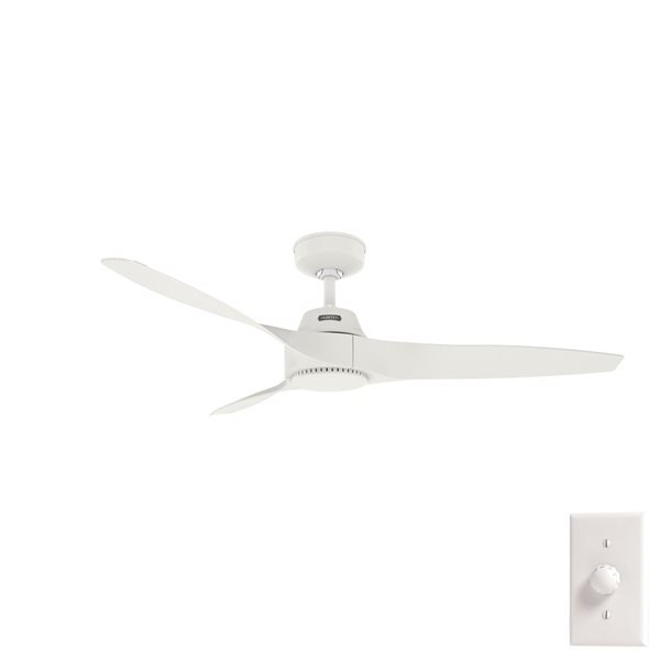 Hunter 52-in Mosley Ceiling Fan - White