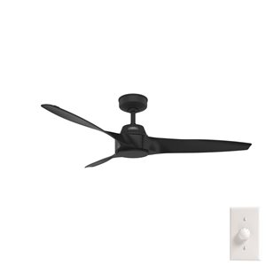 Ventilateur de plafond Mosley 52 po de Hunter, noir mat