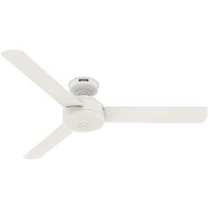 Ventilateur de plafond Presto 52 po de Hunter, blanc mat