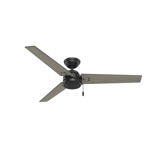Hunter 52-in Cassius Ceiling Fan - Matte Black