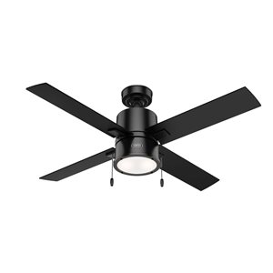 Hunter 52-in Beck Ceiling Fan - Matte Black