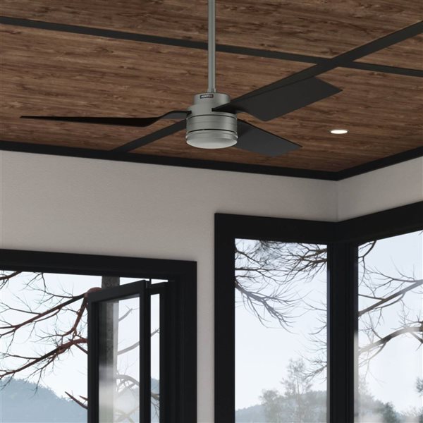 Hunter 52-in Cabo Frio Ceiling Fan - Brushed Silver