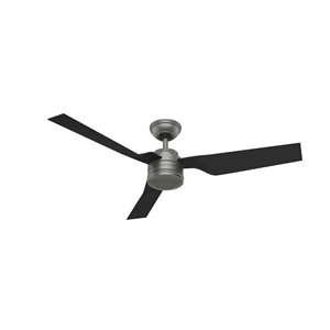 Ventilateur de plafond Cabo Frio 52 po de Hunter, argent brossé