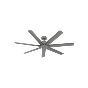 Ventilateur de plafond Downtown 60 po de Hunter, argent brossé