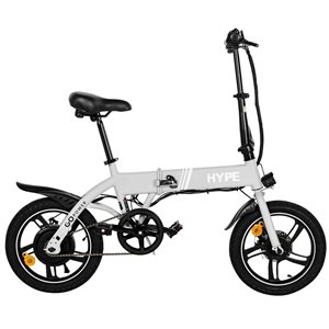 Vélo électrique pliable GoHype de GoPowerBike avec moteur 350 W et roues de 16 po