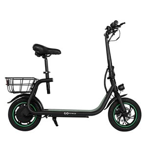 Trottinette électrique avec siège GoFlow de GoPowerBike