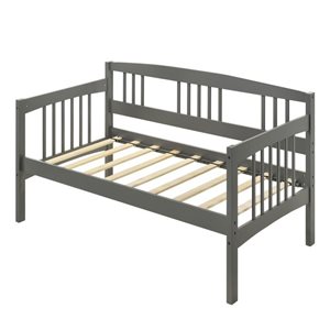 Brassex Charles Twin Daybed w/ Wooden Frame - Grey