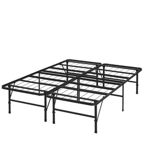 Brassex Ellison Full Bed Base w/ Metal Frame - Black