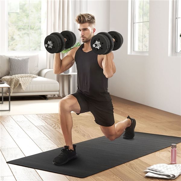 Soozier 55 lb Adjustable Steel Dumbbells