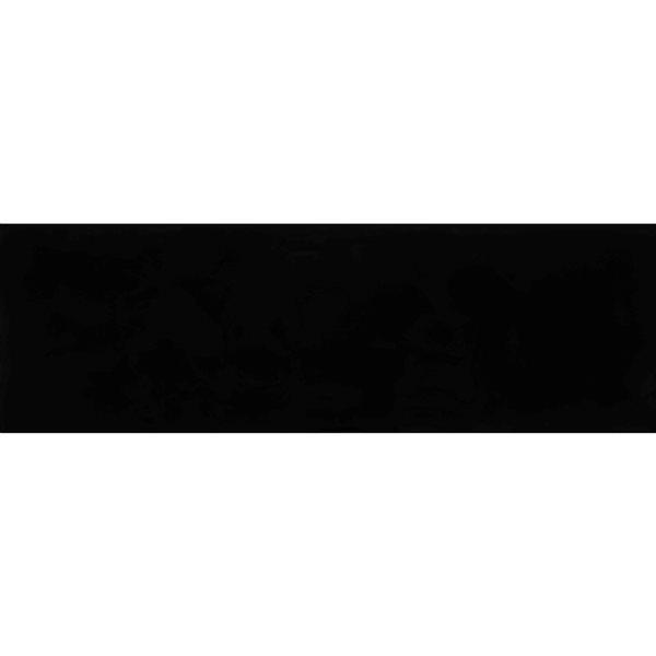 Ackland Zavrin 30-Pack 4 x 12-in Black Glossy Glazed Subway Ceramic Wall Tile