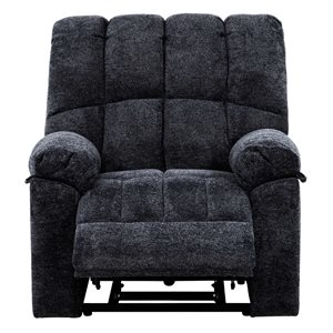 Primo International Ashmont 36-in W Midnight Polyester Upholstered Power Lift Recliner Armchair w/ Remote