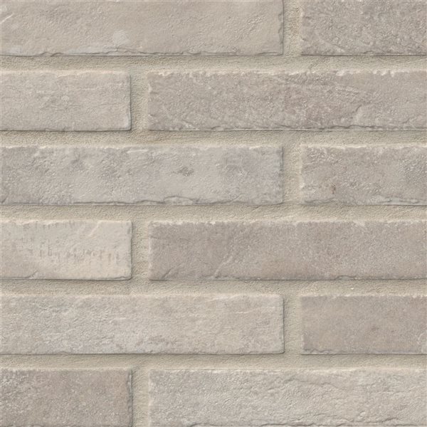 Ackland Claymere 32-Pack 2 1/3 x 10-in White Matte Glazed Porcelain Brick Floor and Wall Tile