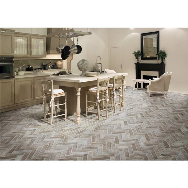 Ackland Claymere 32-Pack 2 1/3 x 10-in White Matte Glazed Porcelain Brick Floor and Wall Tile