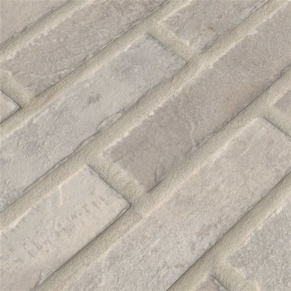 Ackland Claymere 32-Pack 2 1/3 x 10-in White Matte Glazed Porcelain Brick Floor and Wall Tile