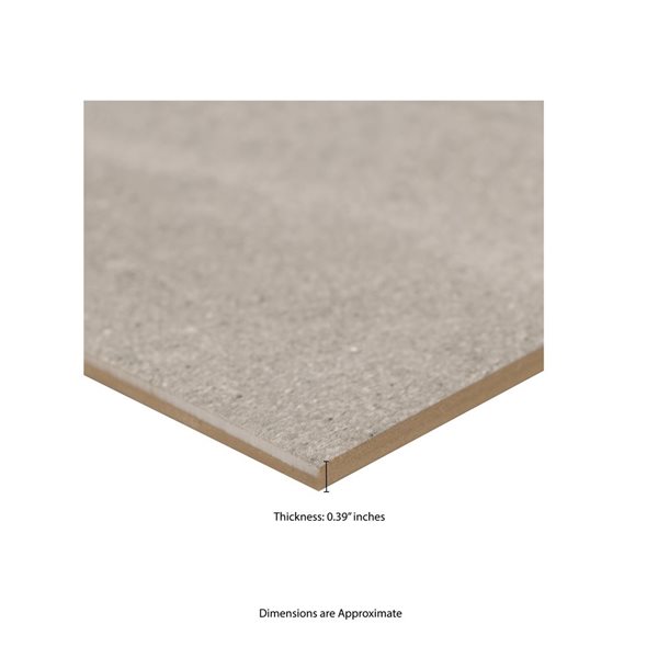 Ackland Gravik 2-Pack 24 x 48-in Grey Matte Porcelain Stone Floor and Wall Tile