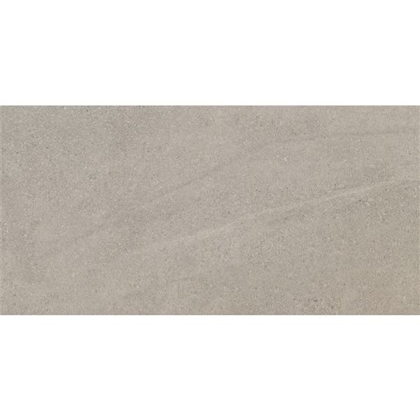Ackland Gravik 2-Pack 24 x 48-in Grey Matte Porcelain Stone Floor and Wall Tile