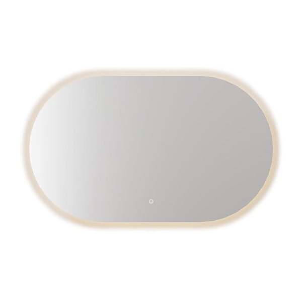 Jade Bath 47-in Oval Wall-Hung Back-Lit LED Mirror