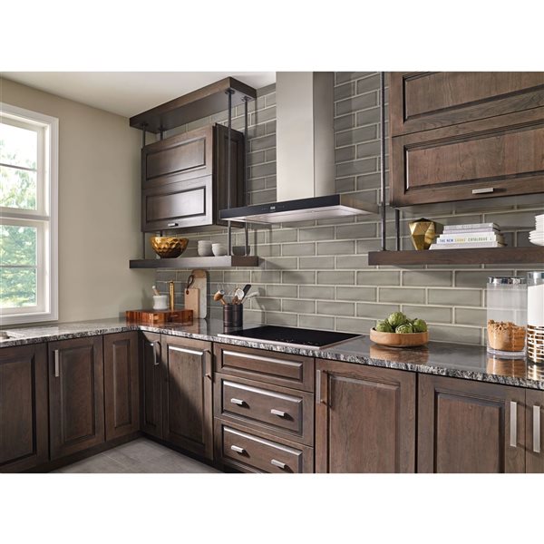 Ackland Dovestone 15-Pack 4 x 12-in Grey Glossy Handcrafted Glazed Subway Ceramic Wall Tile