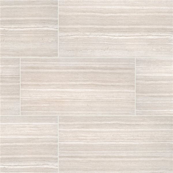 Tile Rona Ackland Corevia 8-Pack 12 x 24-in White Matte Glazed Ceramic Stone ...